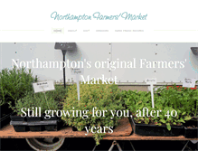 Tablet Screenshot of northamptonfarmersmarket.com